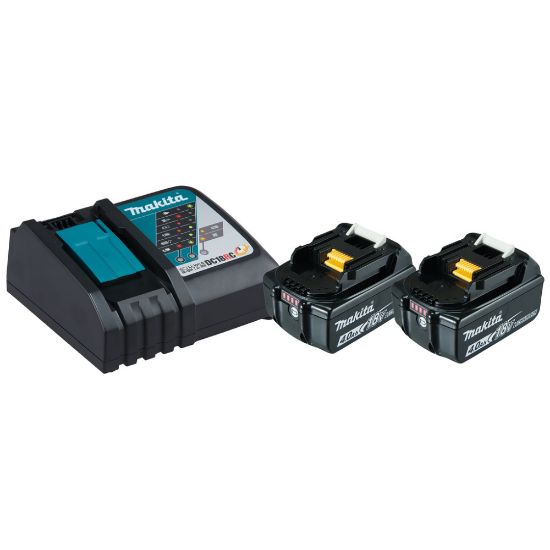 Bild von Power Source Kit Li 18V inkl. Schnellladegerät DC18RC und 2x Akkus BL1840B 4,0 Ah