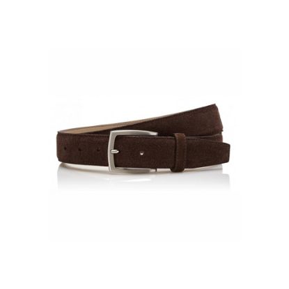 Bild von Herren Gürtel, Suede, mokka