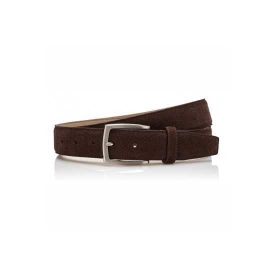 Bild von Herren Gürtel, Suede, mokka