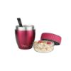 Bild von Edelstahl-Müslibecher-Set to go, 3-tlg., 400 ml, berry
