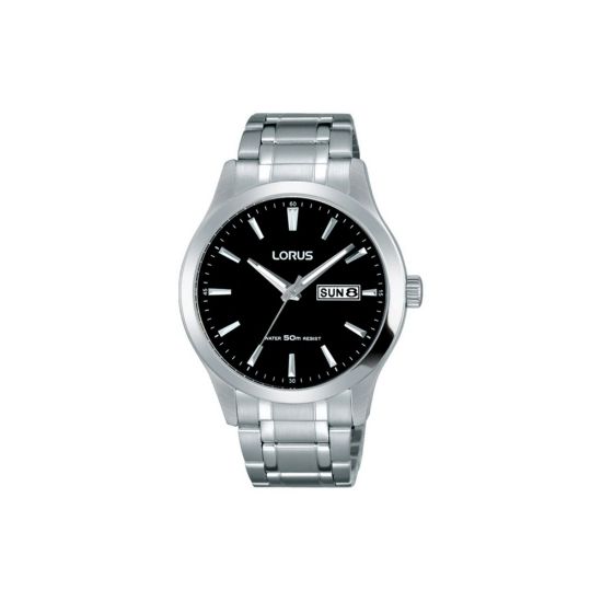 Bild von Herrenuhr Stahl "50M WR", schwarz