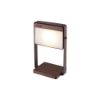 Bild von Solar Batterie Tischlampe "Saulio", hellbraun