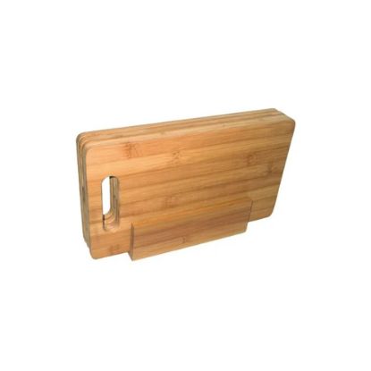 Bild von 4 Frühstücksbrettchen aus Bambus in Halter "FSC"