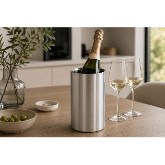 Bild von Doppelwandiger Edelstahl-Champagner-/Weinkühler