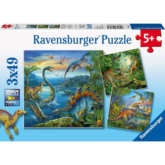 Bild von Puzzle: Faszination Dinosaurier, 3x49 Teile