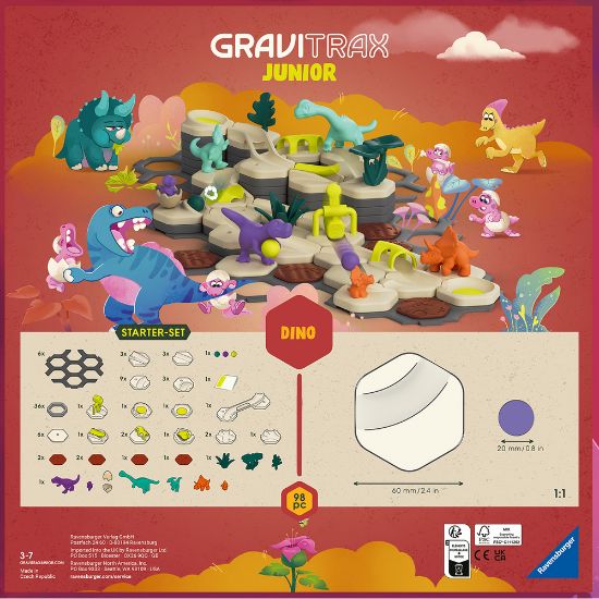 Bild von Konstruktionsspiel "GraviTrax Junior" Starter-Set L Dino
