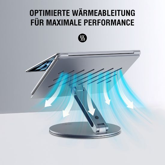 Bild von Laptop-/Tablet-Ständer "ErgoPro", grau