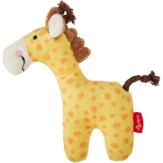 Bild von Rassel Giraffe Red Stars